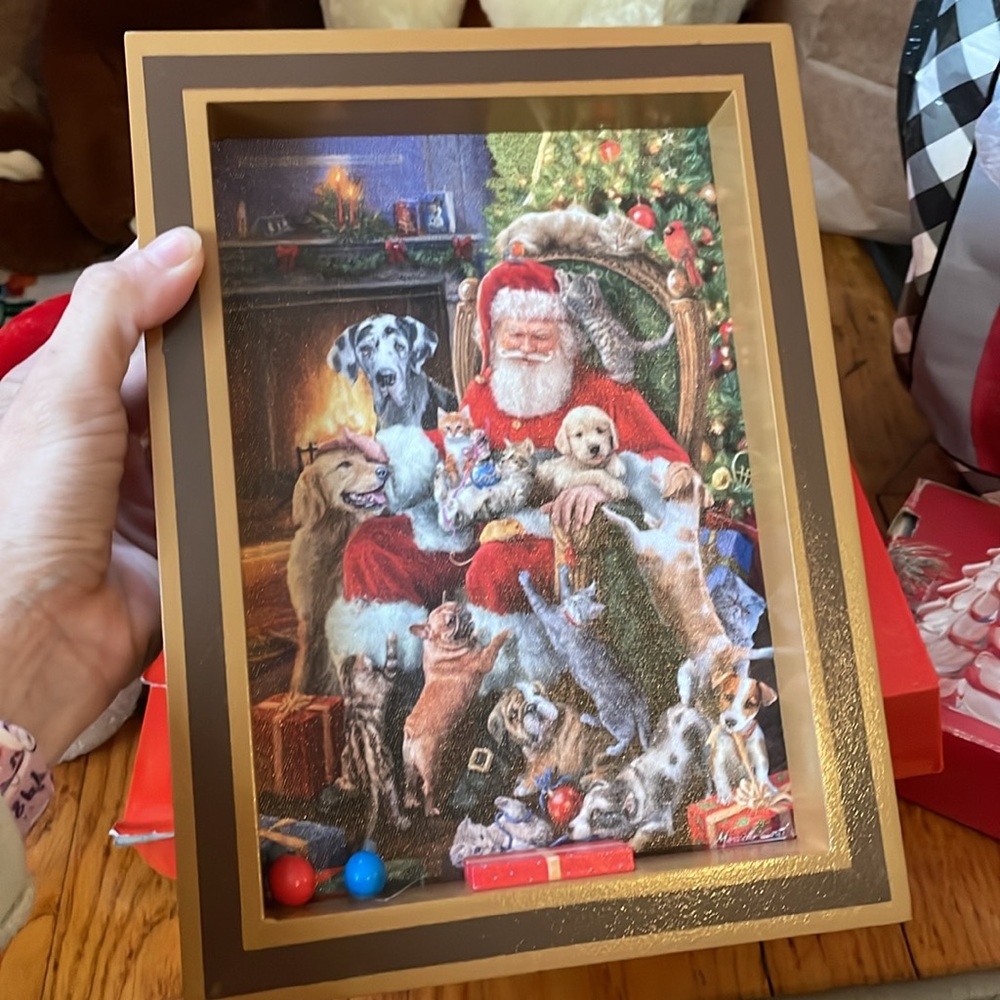 Holiday Keepsake Lighted Canvas Shadow Box - Picture 8 of 12